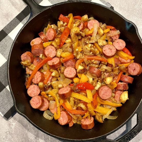 Simple Sausage Skillet