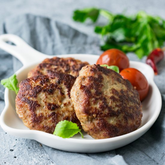 Pan-Fried Pork Fritters