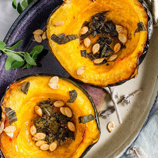 Maple Roasted Acorn Squash