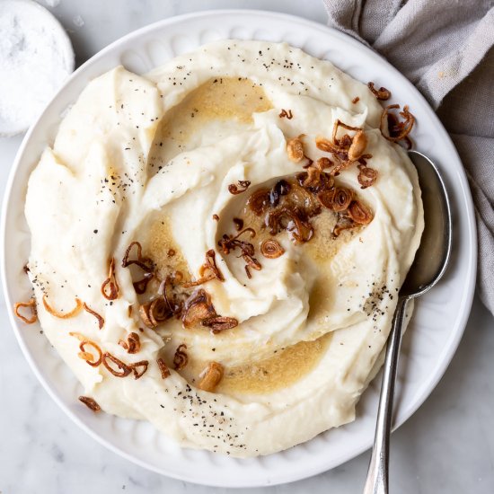 parsnip puree with brown butter