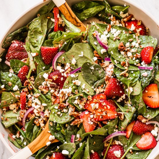 Strawberry Spinach Salad