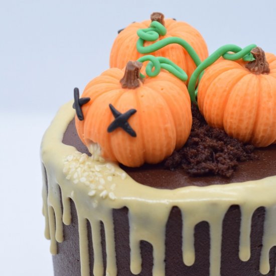 Poorly Pumpkin Patch Mini Cake