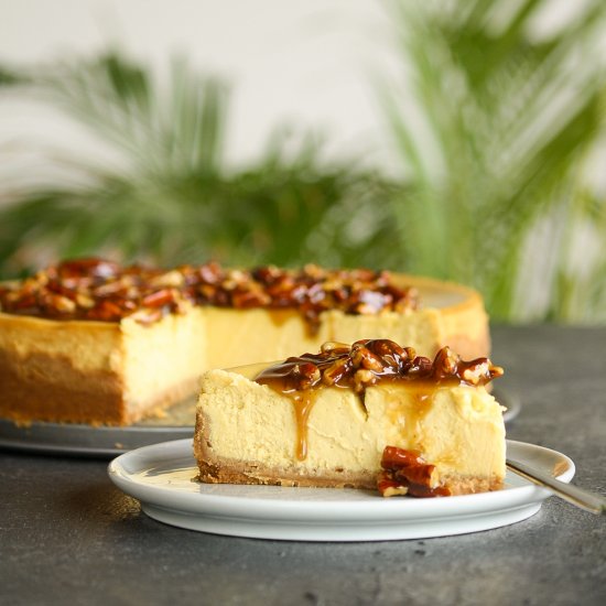 Pumpkin Pecan Cheesecake