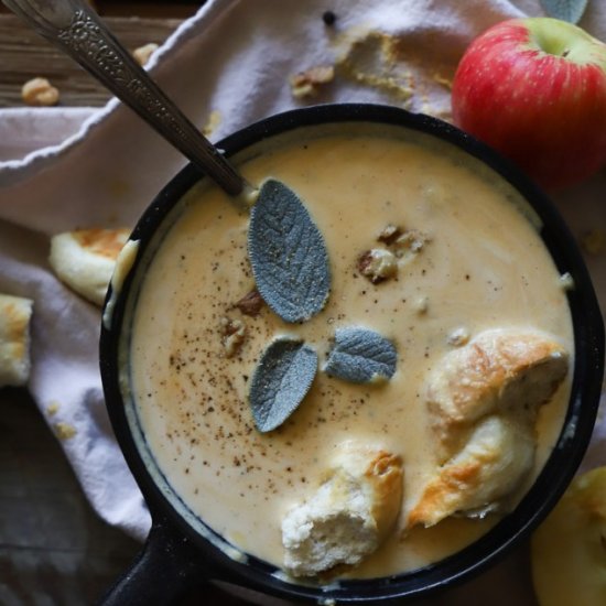 Cheddar Apple Cider Squash Soup