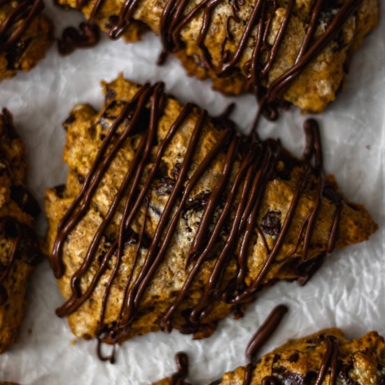 Pumpkin Chocolate Chip Scones