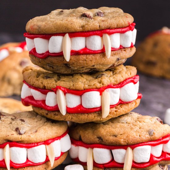 Vampire Teeth Cookies