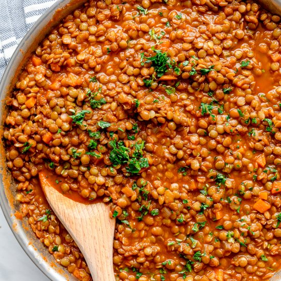 Lentil Bolognese