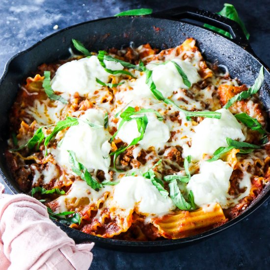 5 Ingredient Lasagna Skillet