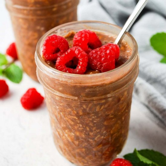 Chocolate Protein Overnight Oats