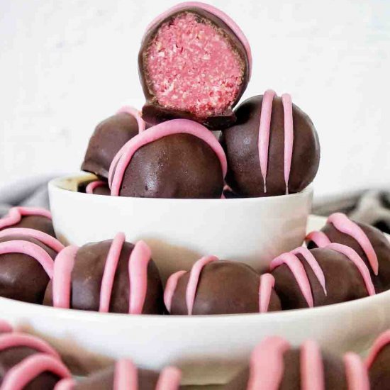 Cherry Ripe Balls (no bake)