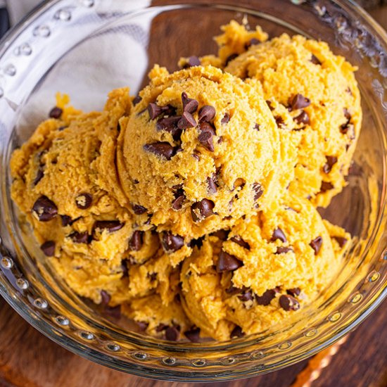 Edible Pumpkin Cookie Dough