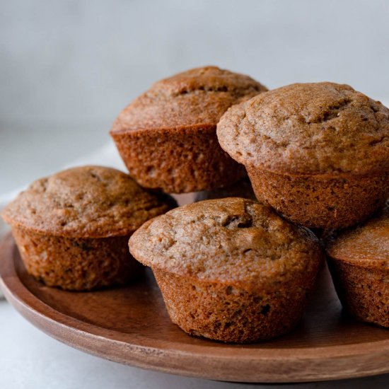 Simple Applesauce Muffins