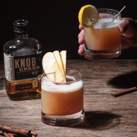 Cinnamon Apple Whiskey Sour