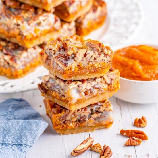 Pecan Magic Pumpkin Bars