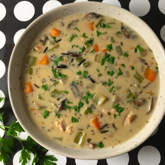 Turkey Wild Rice Soup- Instant Pot