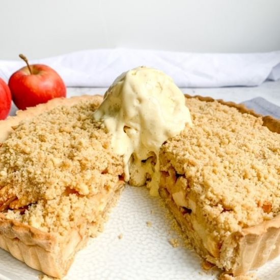 Gluten free Apple crumble pie