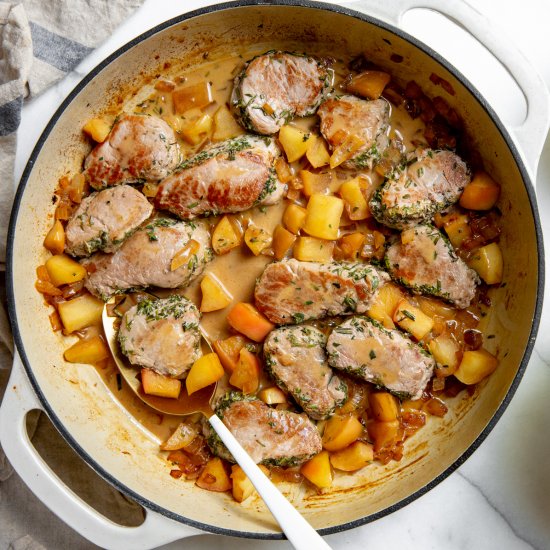 Pork Tenderloin with Apples