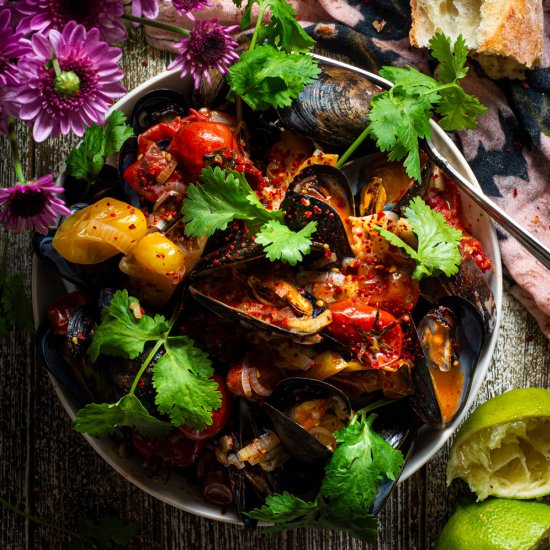 Michelada Mussels