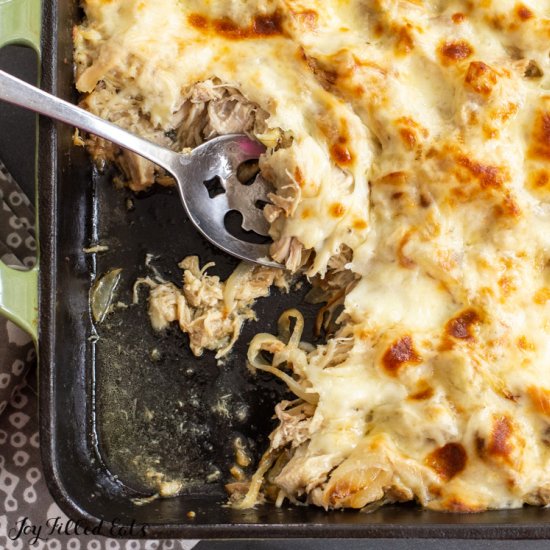 Keto Philly Cheesesteak Casserole