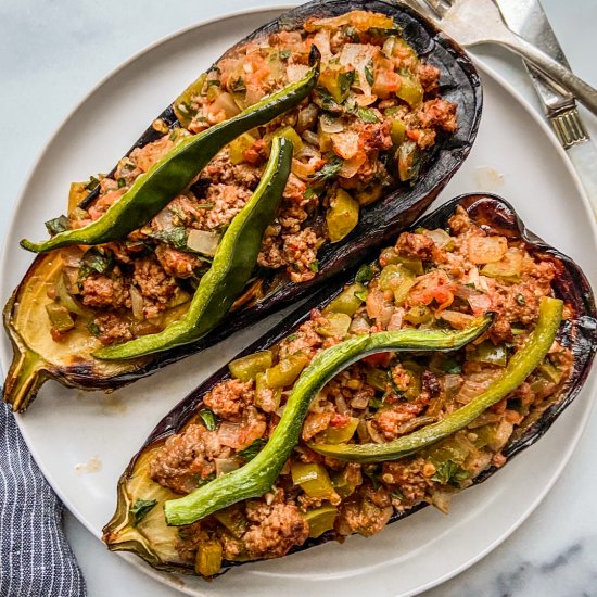 Turkish Stuffed Eggplant