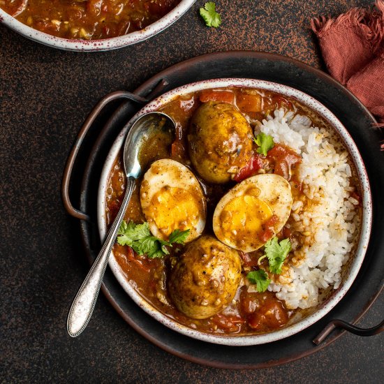 Szechuan egg curry