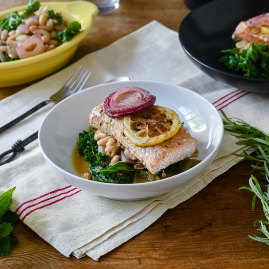 Simple Butter Roasted Salmon