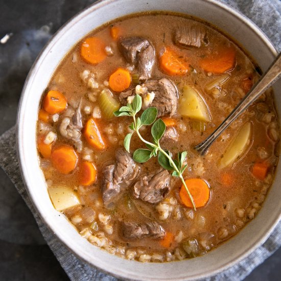 Beef Barley Soup