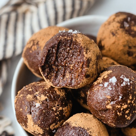 No Bake Brownie Bites