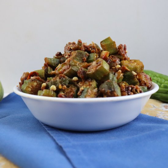 Bitter Melon Bhindi Masala