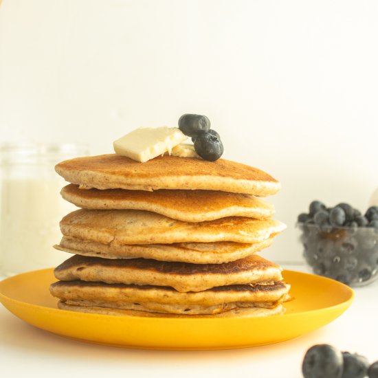 Healthy Whole Wheat Pancakes