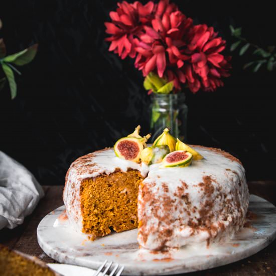 Pumpkin Cake with Brown Butter