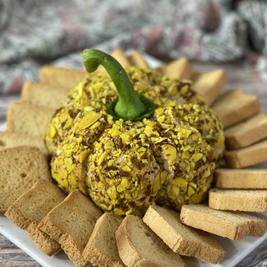 Pumpkin-Shaped Port Wine Cheese Ball