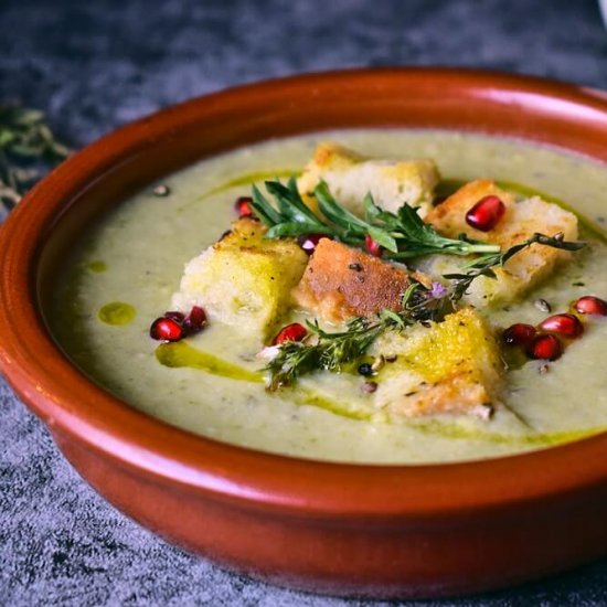 Cauliflower Pea Winter Soup [vegan]