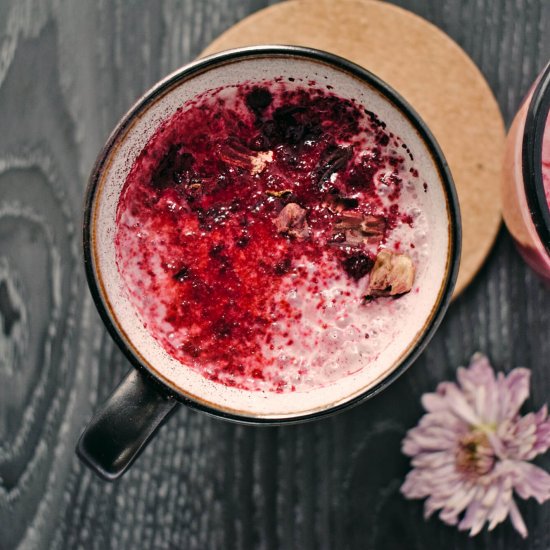 Warm Latte with Beetroot