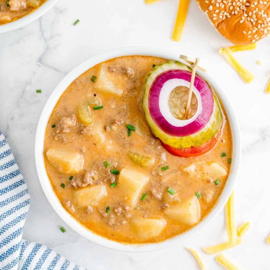 Cheeseburger Soup