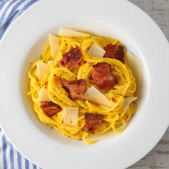 Pumpkin Bacon Carbonara