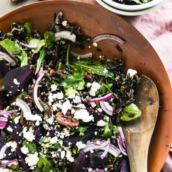 Beet and Wild Rice Salad