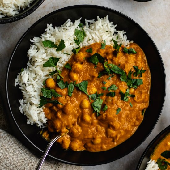 Butternut Squash and Chickpea Curry