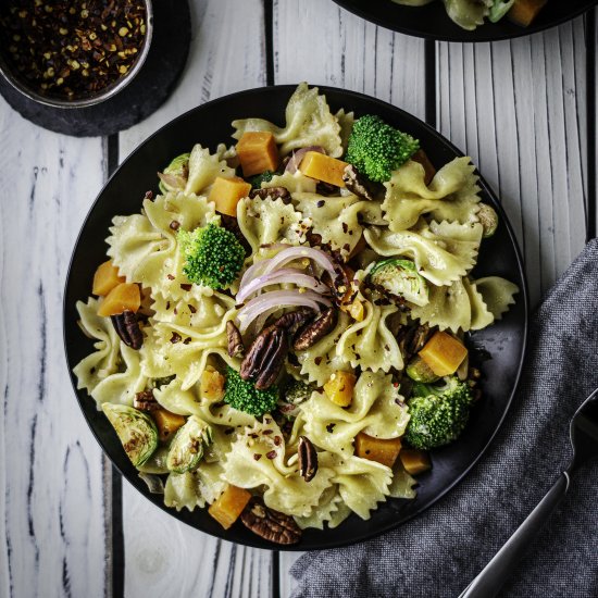 Vegetable Pasta with Sweet Potatoes