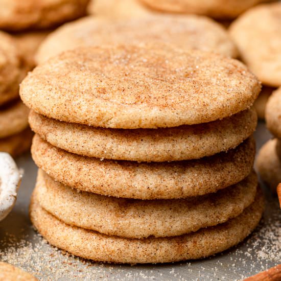 Soft and Chewy Snickerdoodles