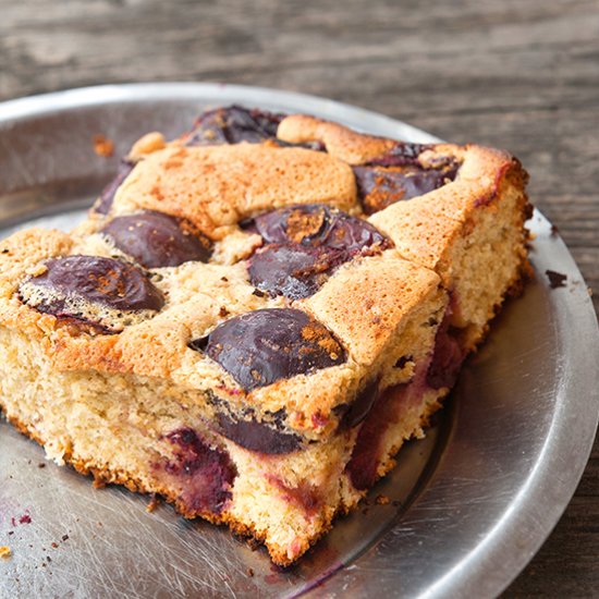 Autumn plum cake