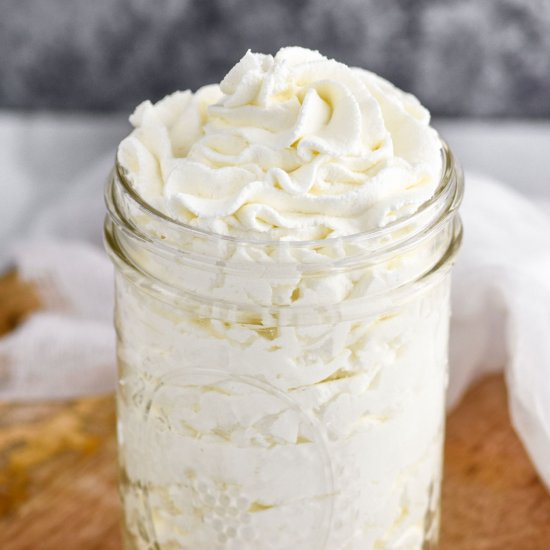 Stabilized Whipped Cream