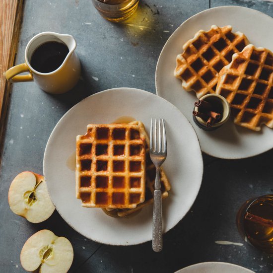 Vegan Apple Cider Waffles