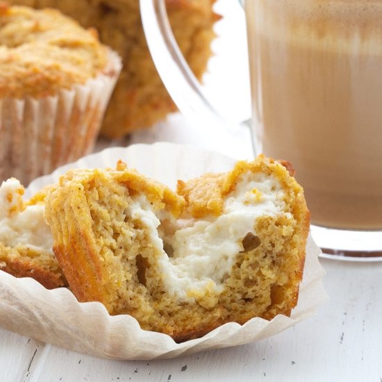 Keto Pumpkin Cream Cheese Muffins