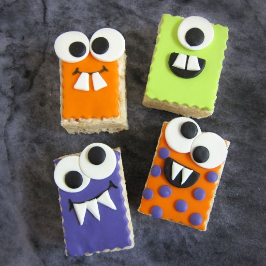 Rice Krispie Treat Monsters