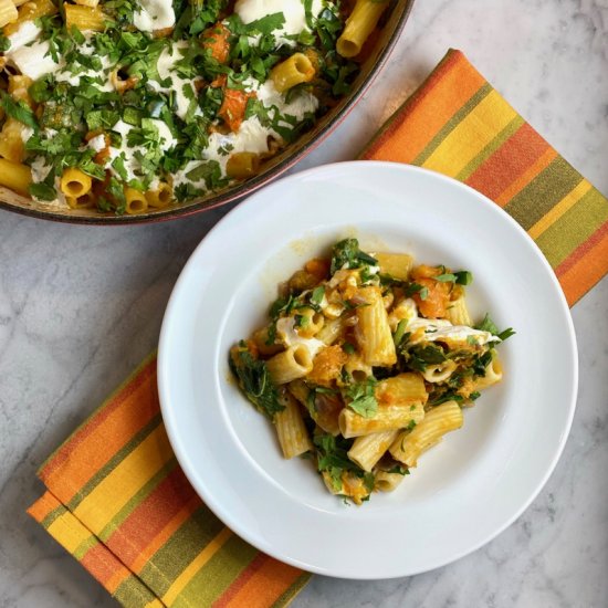 Cheesy Butternut Squash Pasta