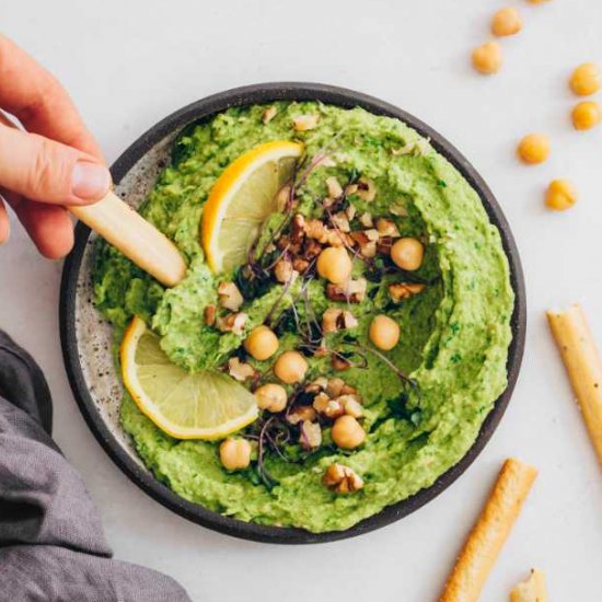 Creamy Green Goddess Hummus