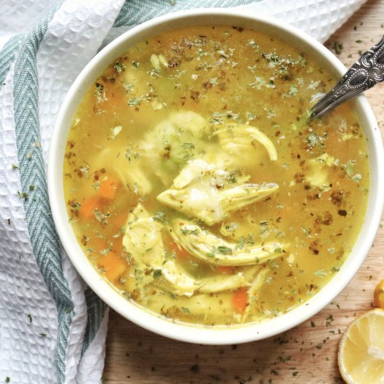 “Healing” Chicken and Orzo Soup