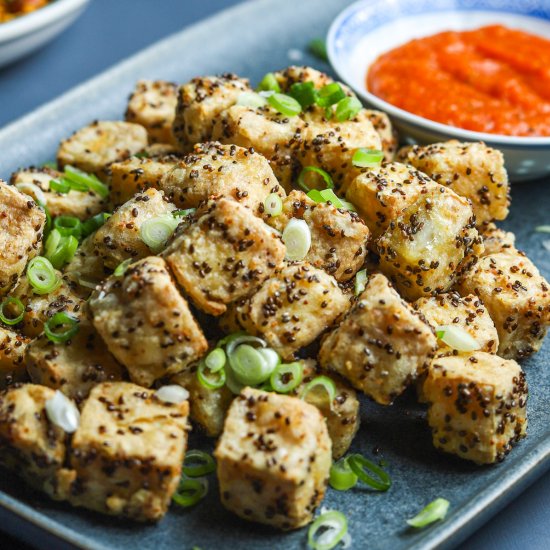 Crispy Tofu with Chia Seeds