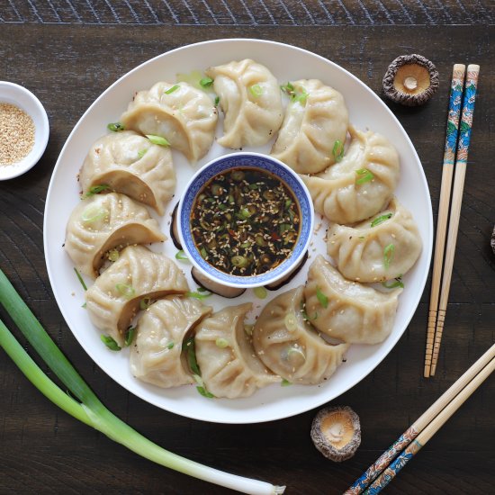 Mushroom and Chicken Dumplings